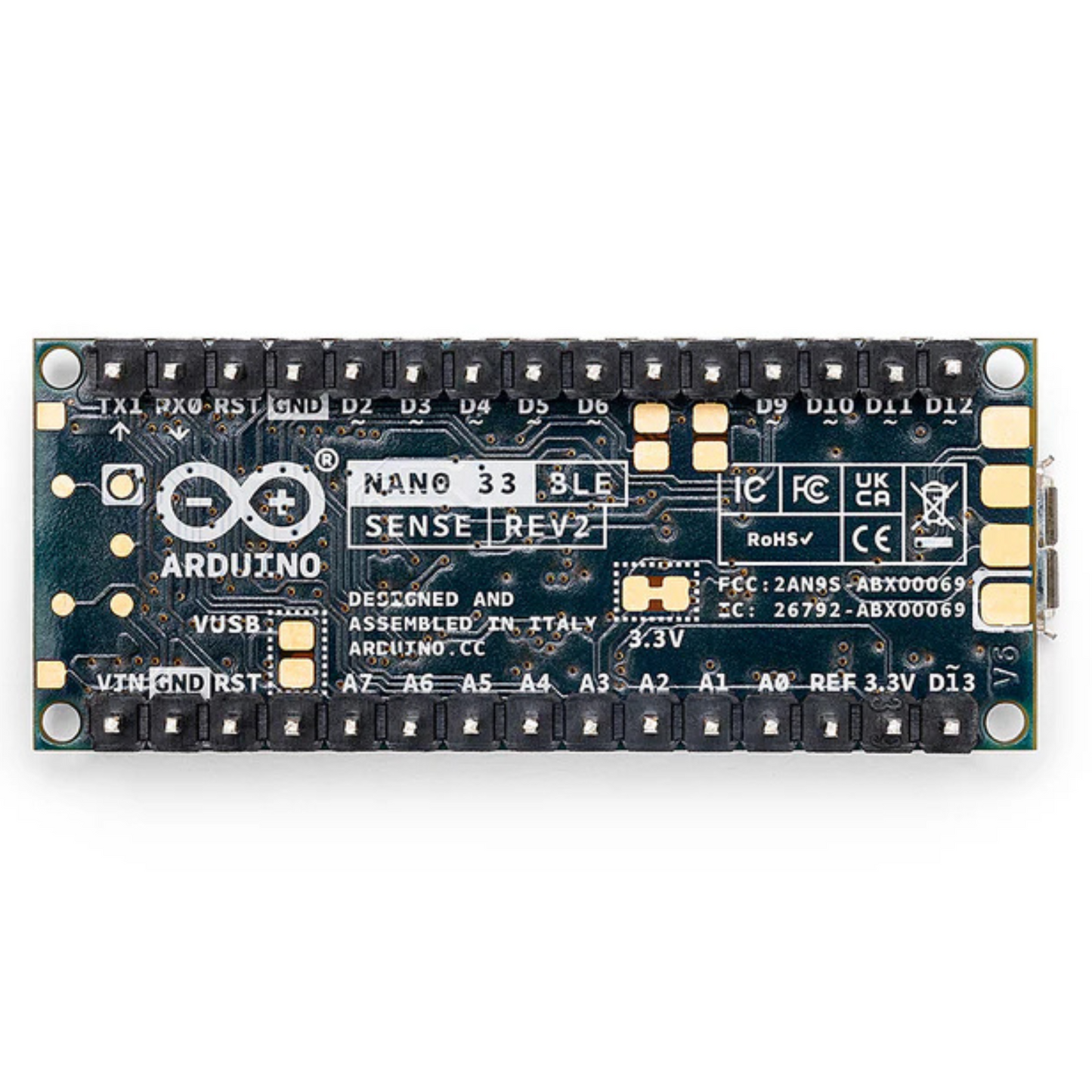 Nano BLE Sense Rev2 With Headers
