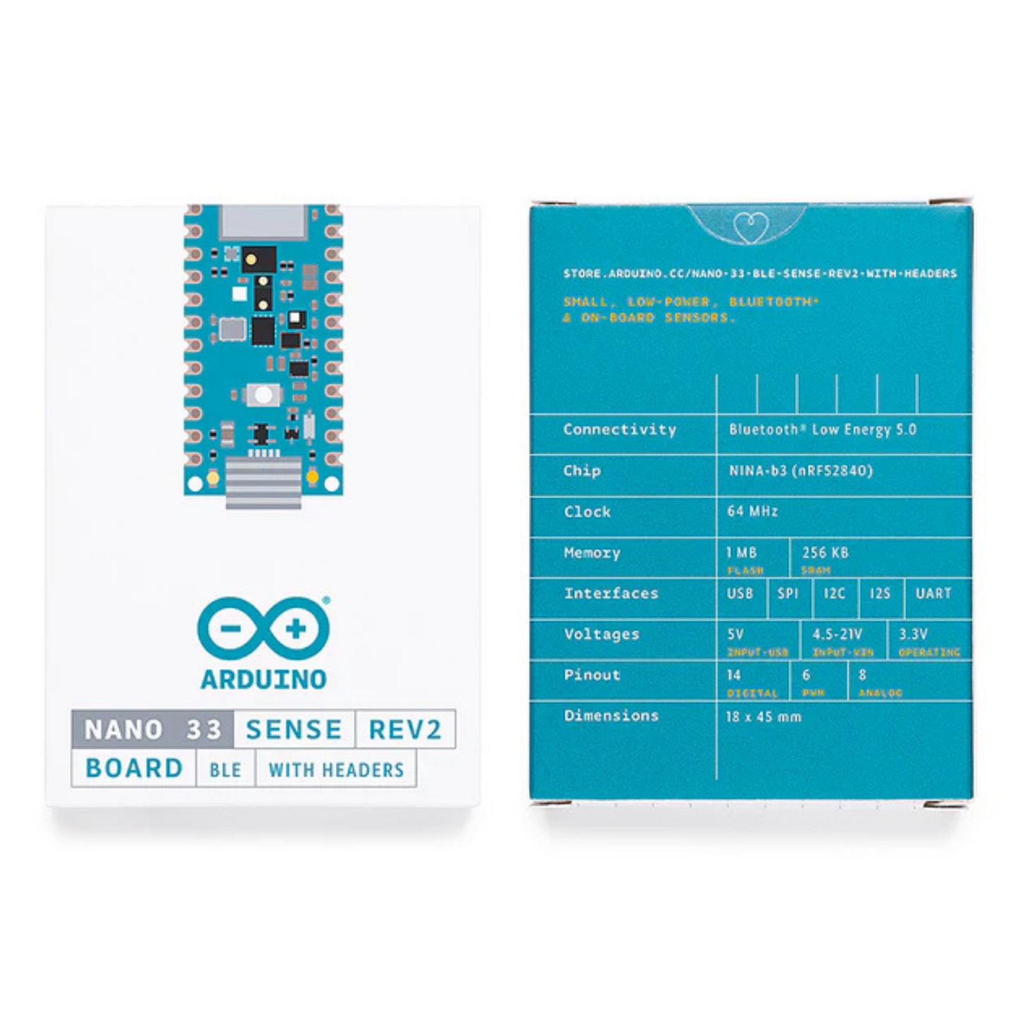 Nano BLE Sense Rev2 With Headers