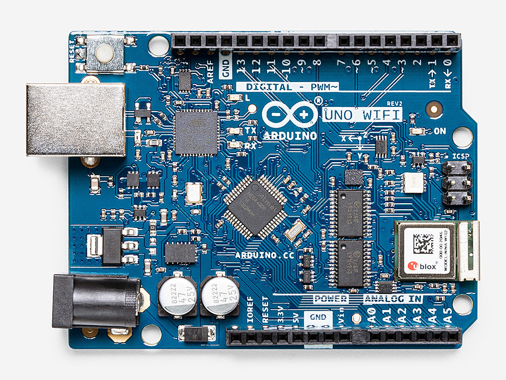 Arduino UNO WiFi REV2 board with WiFi, BLE, and onboard IMU for wireless IoT projects in India