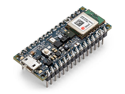 Arduino Nano BLE Sense Rev2 with headers equipped development board for AI and sensor applications in India