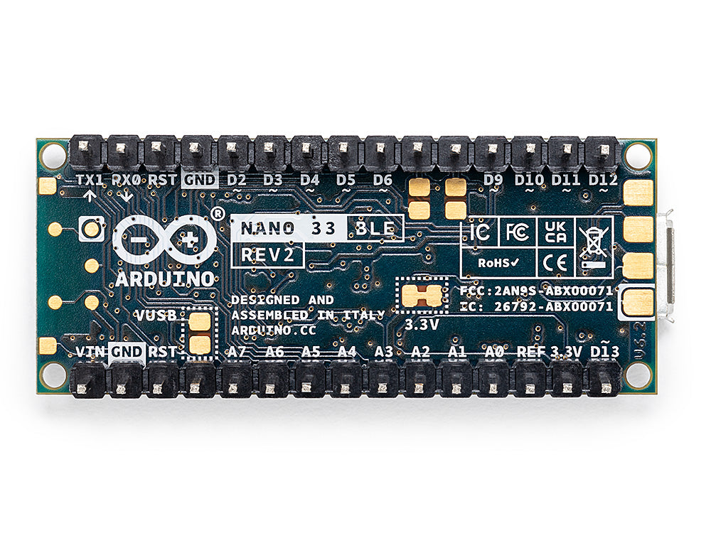 NANO 33 BLE with headers rev2